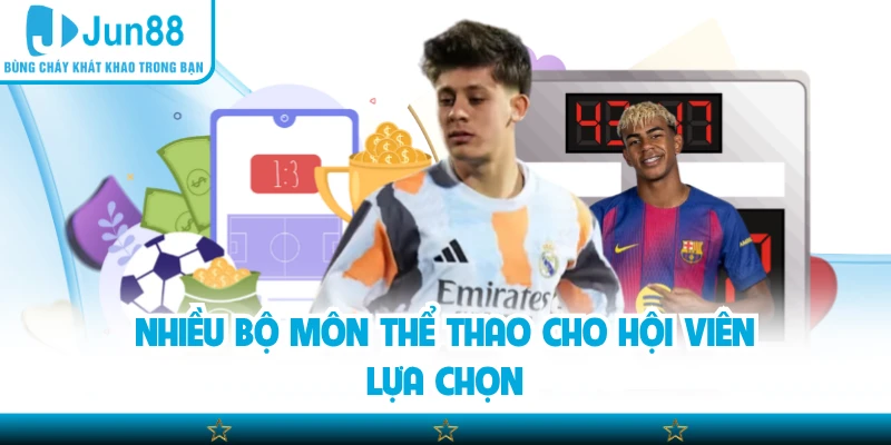 Nhiều bộ môn thể thao cho hội viên lựa chọn